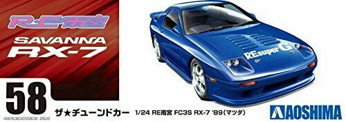 Aoshima 1/24 Re Amemiya Fd3s Rx-7 '89 Mazda Plastic Model Kit