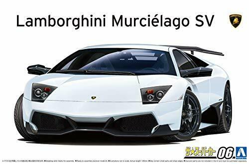 Aoshima 2009 Lamborghini Murcielago Sv Plastikmodellbausatz im Maßstab 1:24