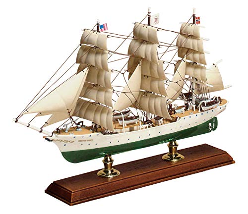 Aoshima 1/350 Scale Sailing Ship Christian Radich Plastic Model Kit - Japan Figure