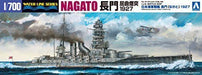 Aoshima 1/700 I.j.n Battleship Nagato 1927 Plastic Model Kit - Japan Figure