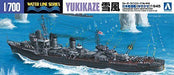 Aoshima 1/700 I.j.n. Destroyer Yukikaze 1945 Plastic Model Kit - Japan Figure