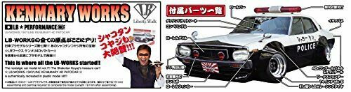 Aoshima 1/24 Lb Works Kenmeri 4dr Kit de modèle en plastique de voiture de patrouille
