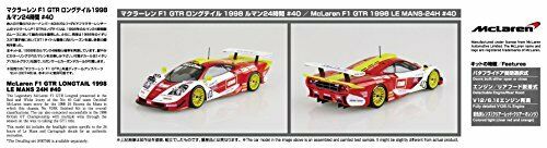 Aoshima 1/24 Mclaren F1 Gtr Long Tail 1998 Le Mans 24 Stunden #40 Modellbausatz