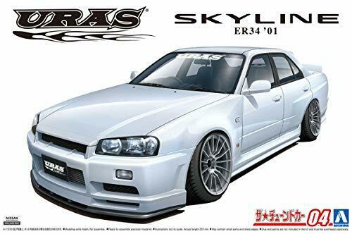 Aoshima Plastikmodellbausatz Nissan Uras Er34 Skyline Type-r 2001 im Maßstab 1:24