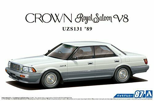 Aoshima 1/24 Toyota Uzs131 Crown Royal Saloon G '89 Plastic Model Kit