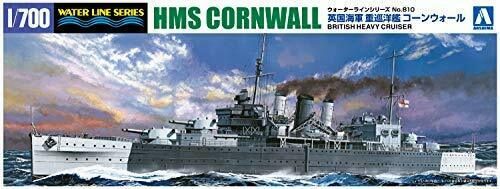 Aoshima 1/700 Britischer schwerer Kreuzer Hms Cornwall Bausatz