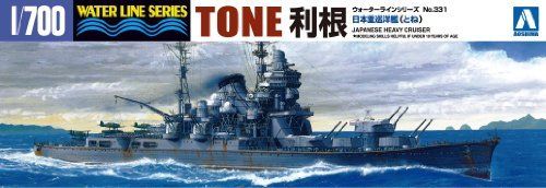 Aoshima Plastikmodellbausatz im Maßstab 1:700, japanischer Navy Cruiser Tone