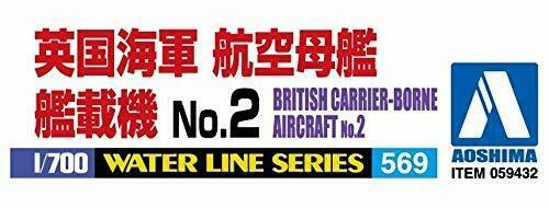 Aoshima 1/700 No.569 British Carrier-borne Aircraft No.2 Kit