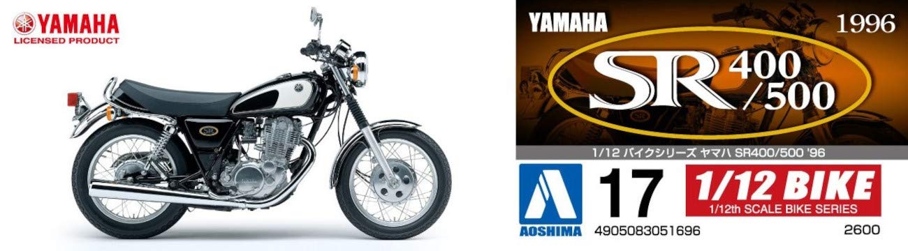 AOSHIMA 51696 Bike 17 Yamaha Sr400/500 '96 1/12 Scale Kit