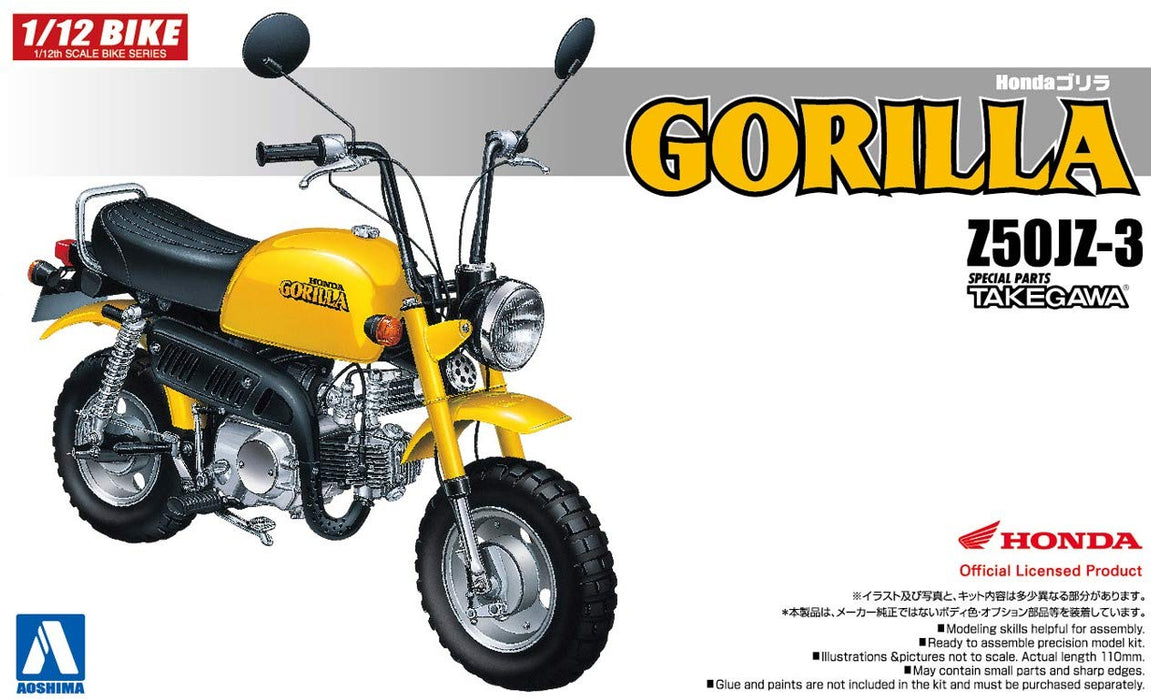 AOSHIMA - 52235 Bike 25 Honda Gorilla Custom Takegawa Ver.2 1/12 Scale Kit