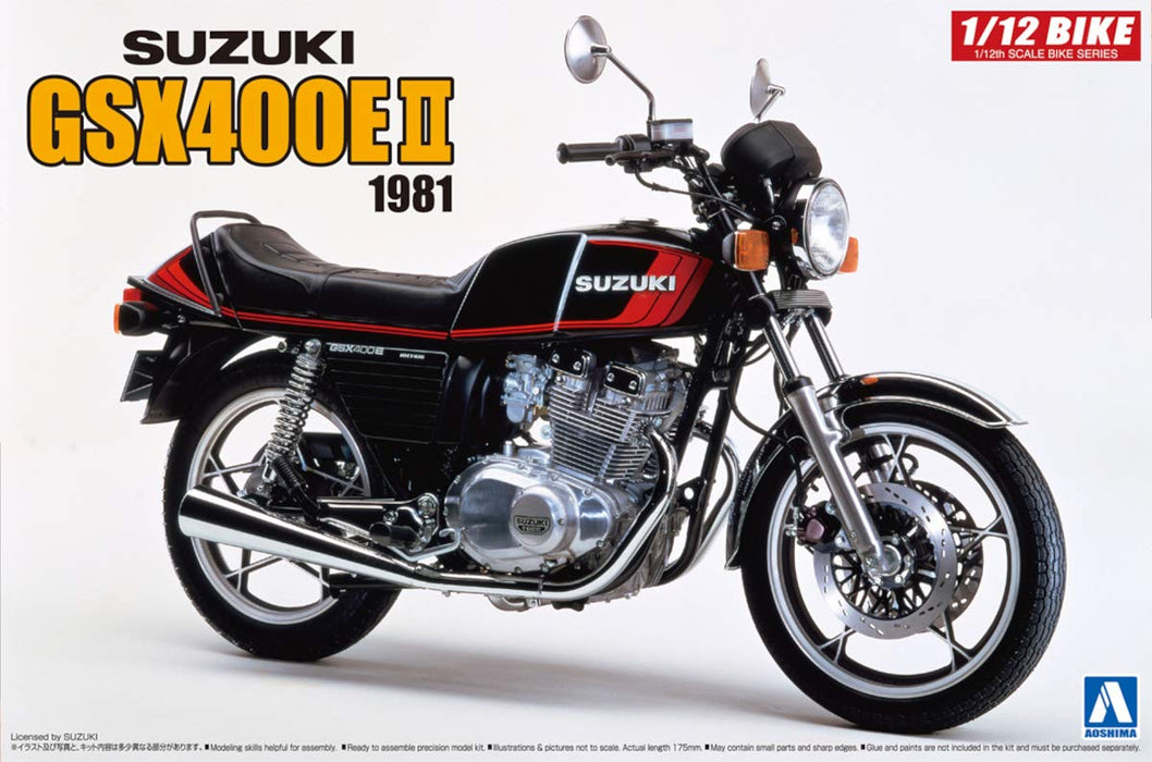 AOSHIMA 54574 Bike 52 Suzuki Gsx400E Ii 1/12 Scale Kit Pre Order