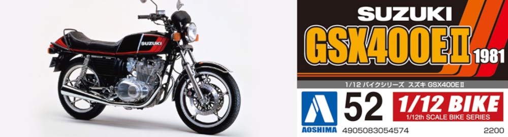 AOSHIMA 54574 Bike 52 Suzuki Gsx400E Ii 1/12 Scale Kit Pre Order