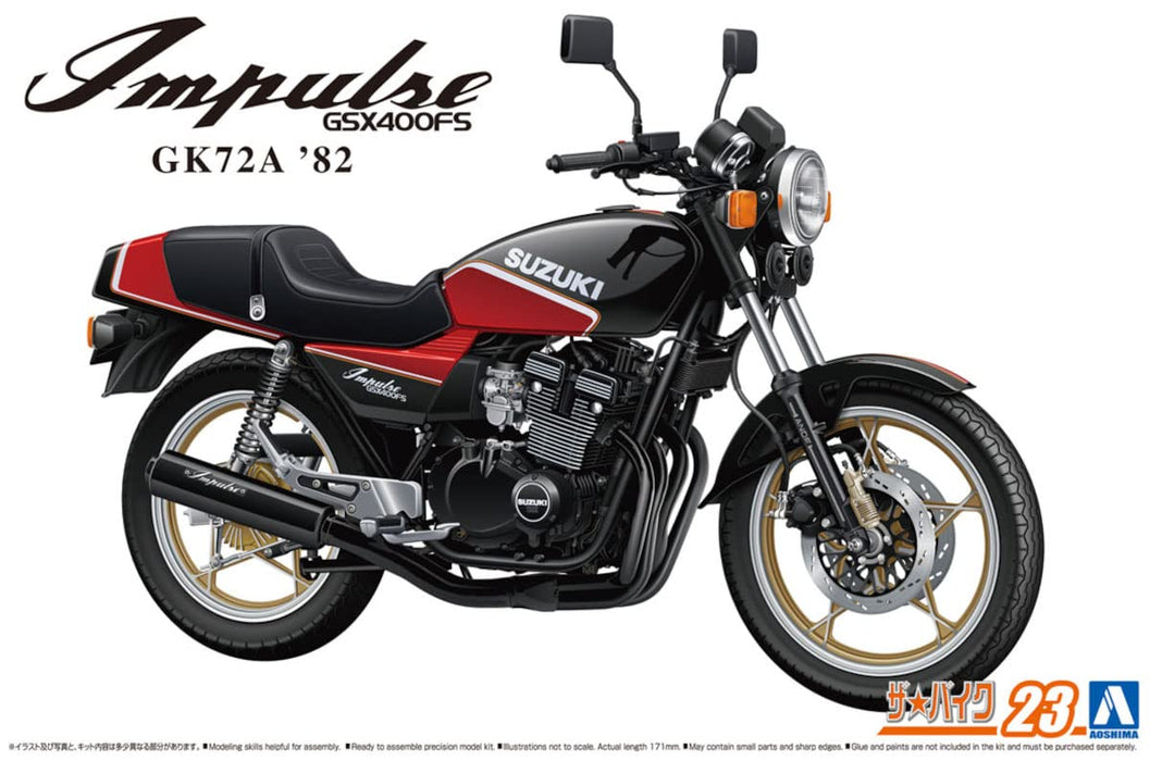 AOSHIMA Bike 1/12 Suzuki Gsx400Fs Impulse Plastique Modèle