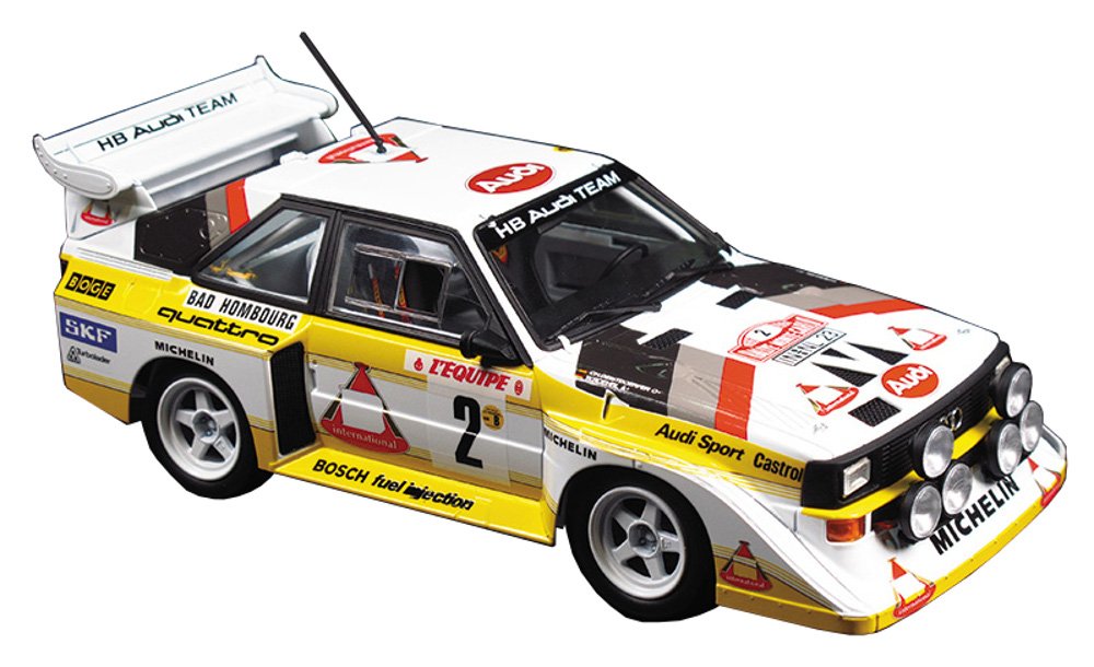 AOSHIMA 03982 Audi Sport Quattro S1 E2 '86 Monte Carlo Rally Ver. 1/24 Scale Kit