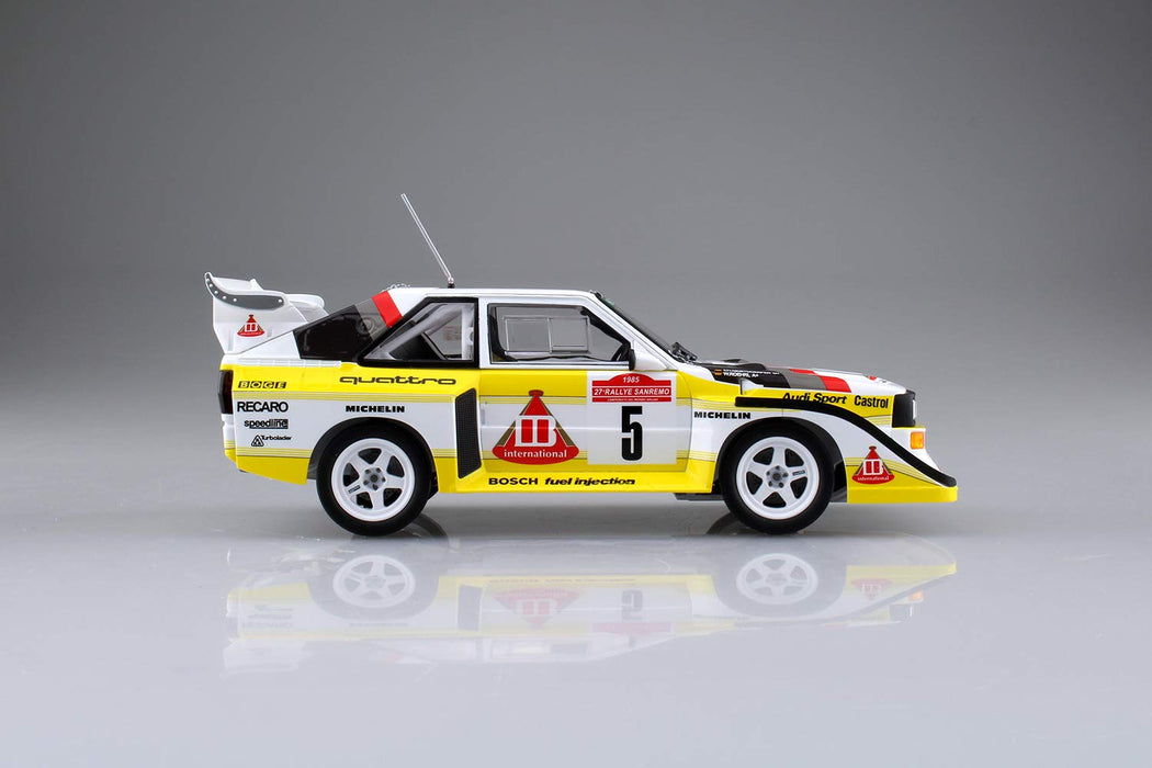 AOSHIMA 03982 Audi Sport Quattro S1 E2 '86 Rallye Monte Carlo Ver. Bausatz im Maßstab 1:24