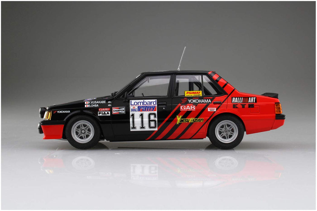 AOSHIMA 06082 Mitsubishi Lancer Turbo '84 Rac Rally Ver. 1/24 Scale Kit