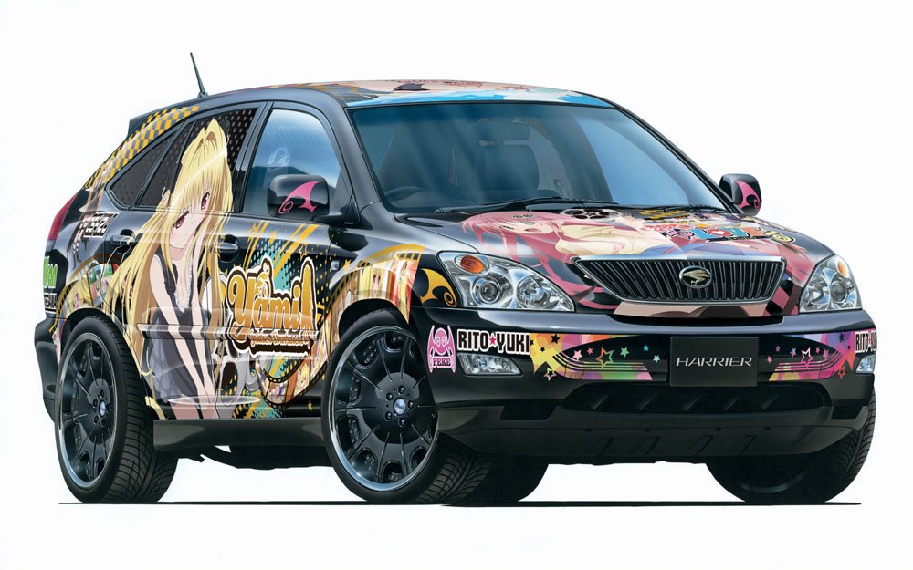 AOSHIMA 00595 Motto To Love-Ru Toyota Harrier 350G L-Package 1/24 Scale Kit