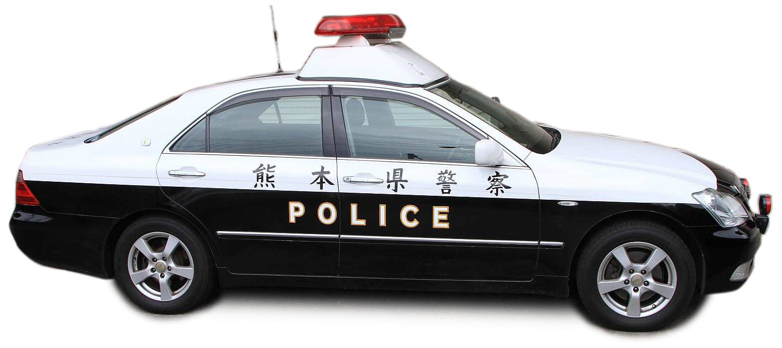 AOSHIMA - 03046 West Japan Aufkleber für Polizeiauto im Maßstab 1/24