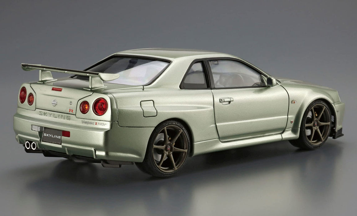 AOSHIMA le modèle de voiture 1/24 Nissan Bnr34 Skyline Gt-R V-Spec Ii Nur. '02 Modèle en plastique