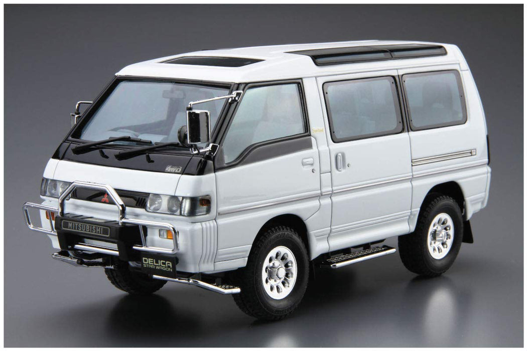 AOSHIMA le modèle de voiture 1/24 Mitsubishi P35W Delica Star Wagon `91 modèle en plastique