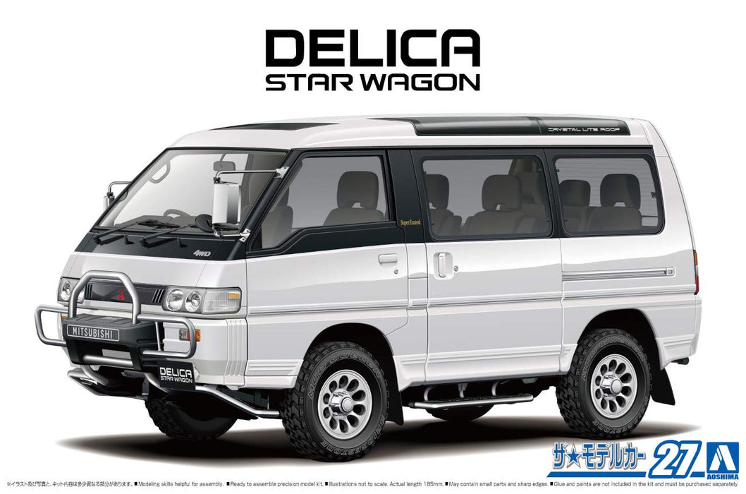 AOSHIMA le modèle de voiture 1/24 Mitsubishi P35W Delica Star Wagon `91 modèle en plastique
