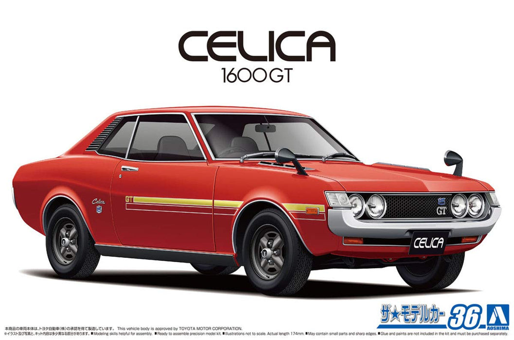 AOSHIMA le modèle de voiture 1/24 Toyota Ta22 Celica 1600Gt 1972 modèle en plastique
