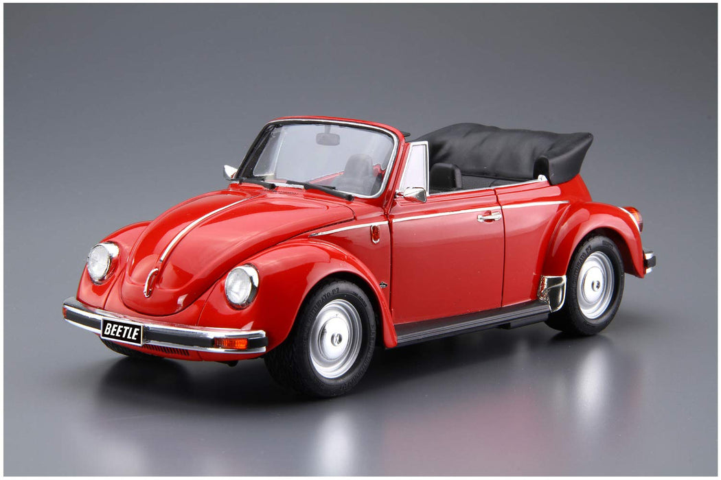 AOSHIMA 55724 The Model Car 75 Volkswagen 15Adk Beetle Cabriolet 1303S 1/24 Scale Kit