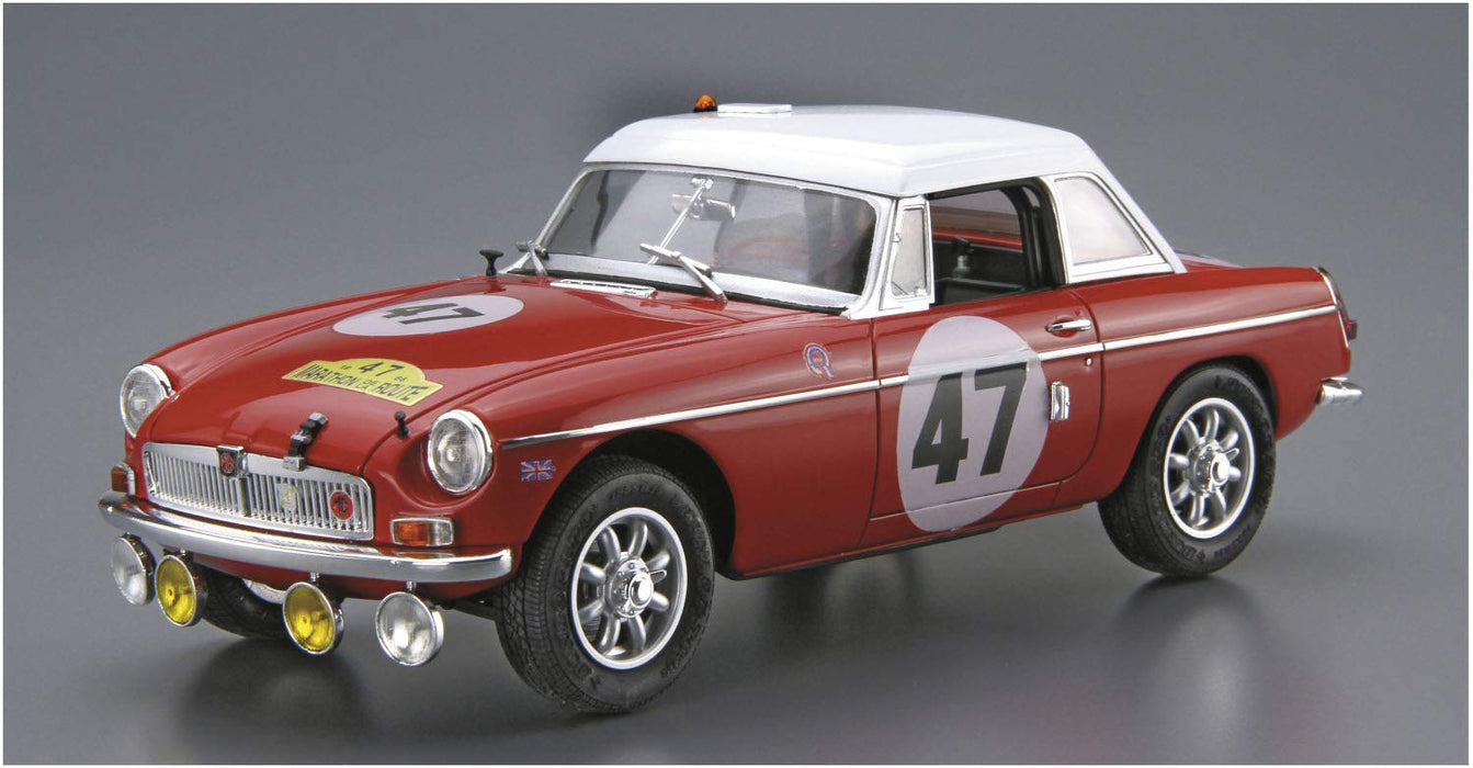 Aoshima Bunka Kyozai 1/24 The Model Car Series Sp Blmc G/Hm4 Mg-B Club Rally Ver. 1966 Plastikmodell