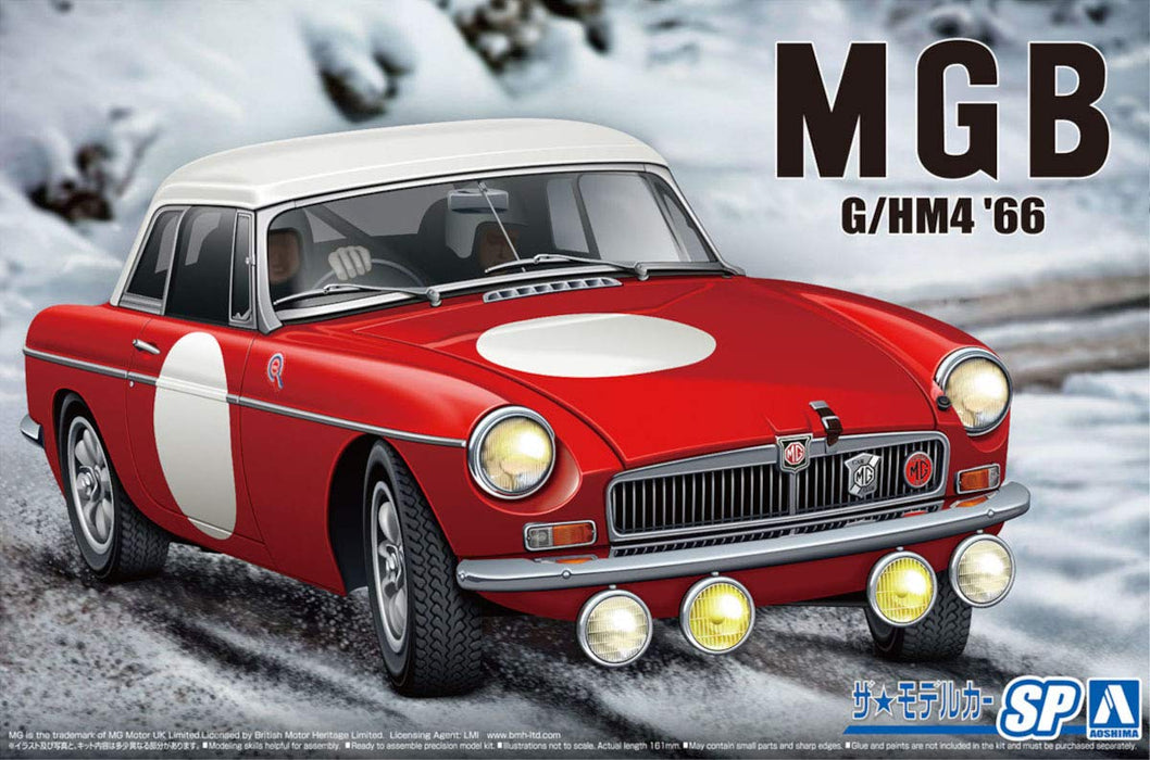 Aoshima Bunka Kyozai 1/24 The Model Car Series Sp Blmc G/Hm4 Mg-B Club Rally Ver. 1966 Plastikmodell