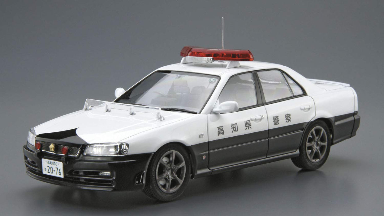 AOSHIMA Le modèle de voiture 1/24 Nissan Er34 Skyline Police Car `01 Modèle en plastique