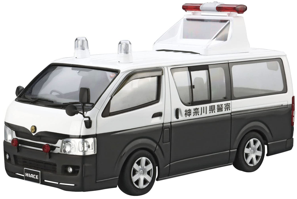 AOSHIMA La voiture de patrouille 1/24 No.5 Toyota Trh200V Hiace Véhicule de traitement des accidents de la circulation / Véhicule d'inspection de zone `07 Modèle en plastique