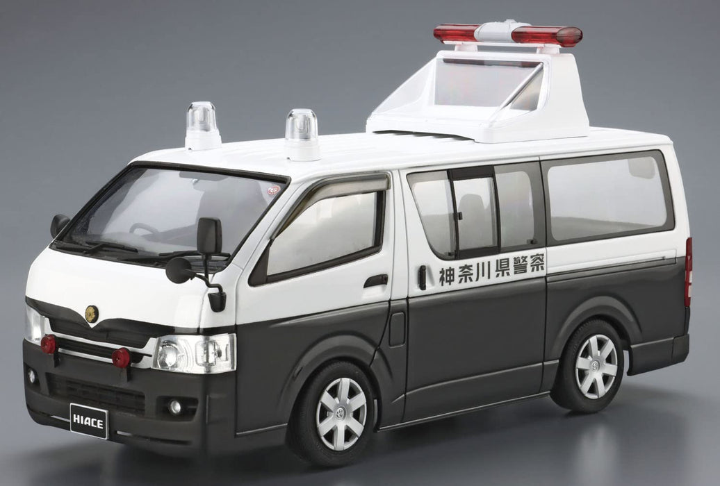 AOSHIMA La voiture de patrouille 1/24 No.5 Toyota Trh200V Hiace Véhicule de traitement des accidents de la circulation / Véhicule d'inspection de zone `07 Modèle en plastique