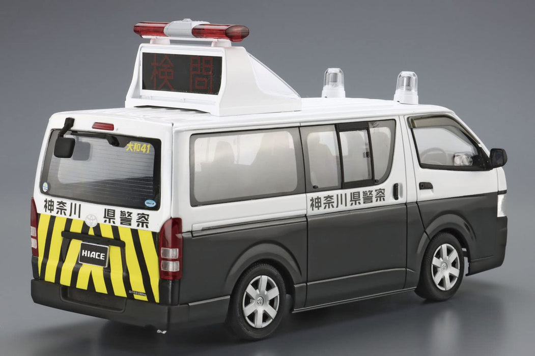 AOSHIMA The Patrol Car 1/24 No.5 Toyota Trh200V Hiace Traffic Accident Handling Vehicle / Area Inspection Vehicle `07 Plastic Model
