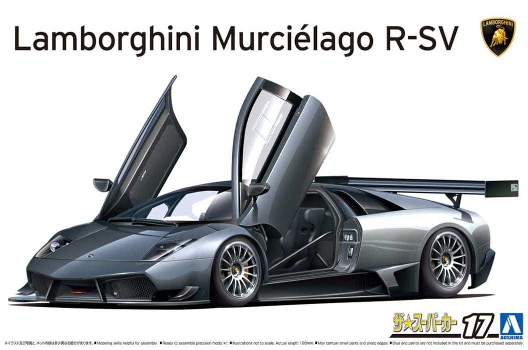 AOSHIMA The Super Car No.17 1/24 Lamborghini Murcielago R-Sv Plastic Model