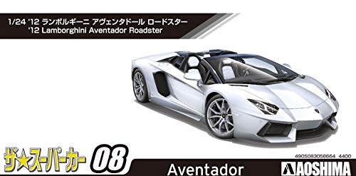 AOSHIMA The Super Car 1/24 Lamborghini Aventador Lp700-4 Roadster 2012 Plastikmodell
