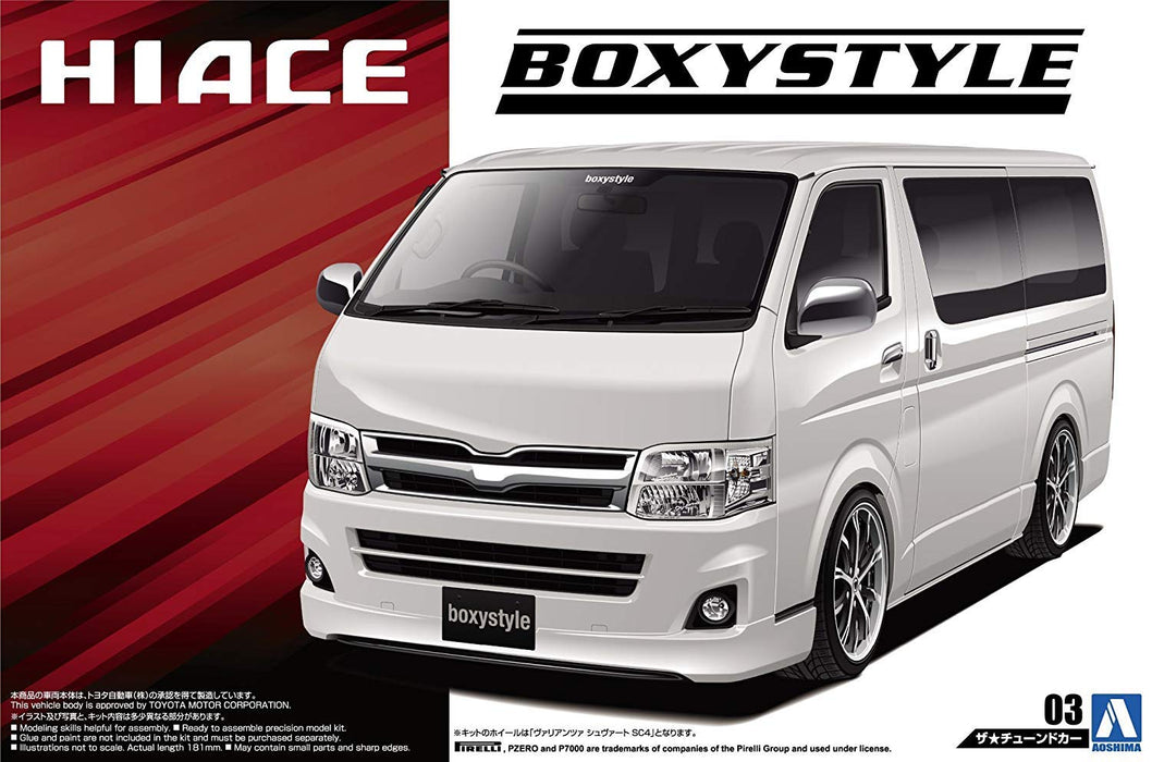 AOSHIMA - 50958 Boxystyle Trh200V Hiace Sper Gl '10 - Kit échelle Toyota 1/24