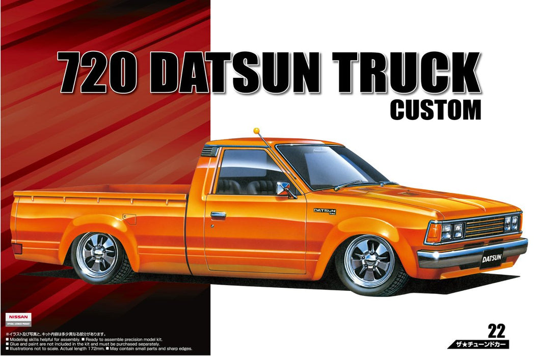 AOSHIMA 53355 Datsun Truck Custom 1982 Nissan 1/24 Scale Kit