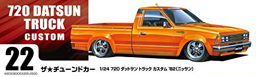 AOSHIMA 53355 Datsun Truck Custom 1982 Nissan Bausatz im Maßstab 1:24