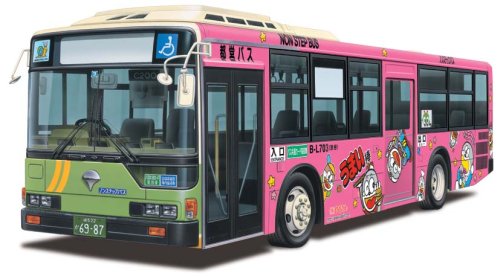 AOSHIMA – 43974 Mitsubishi Fuso Umai-Bo Bus Bausatz im Maßstab 1:32