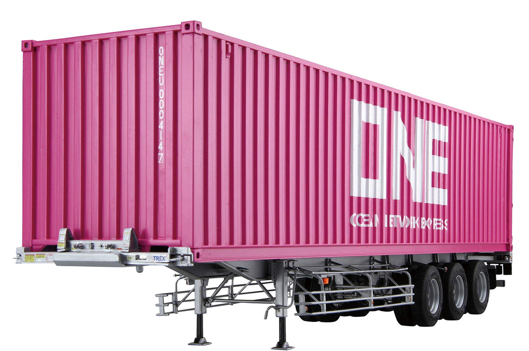 AOSHIMA Heavy Freight 1/32 Nippon Trex Container Semi-Trailer 40 Foot Plastic Model