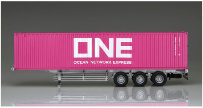 AOSHIMA Heavy Freight 1/32 Nippon Trex Container Semi-Trailer 40 Foot Plastic Model- Japan Figure Store - #1 Bring To You The Best Japanese Goods