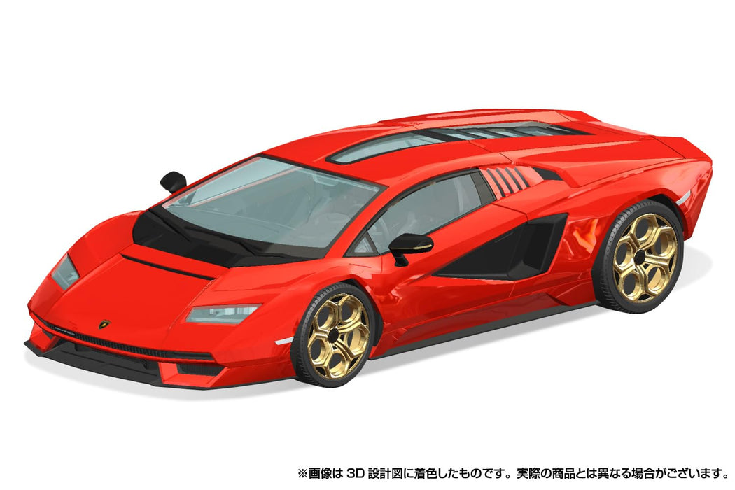 Aoshima 1/32 Lamborghini Countach Lp400 Red Snap Kit Model 19-B | Japan