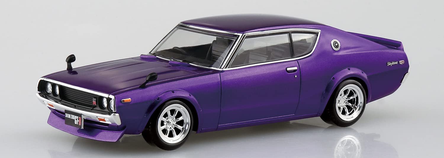 Aoshima 1/32 Nissan C110 Skyline Gt-R Custom Snap Kit Model (Metallic Purple) Japan 18-Sp3
