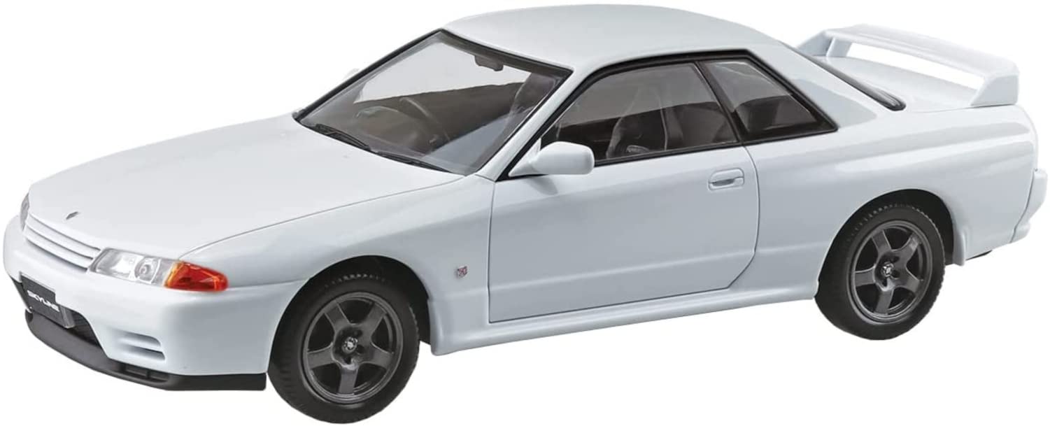 The Snap Kit 1/32 Nissan R34 Skyline GT-R White Plastic Model