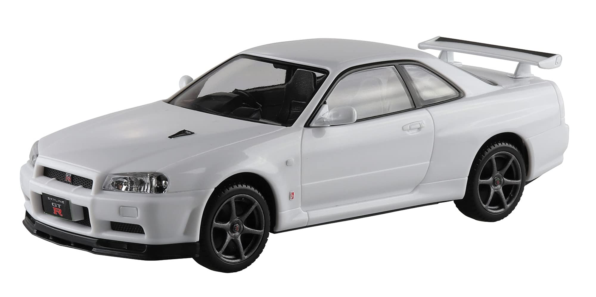 The Snap Kit 1/32 Nissan R34 Skyline GT-R White Plastic Model
