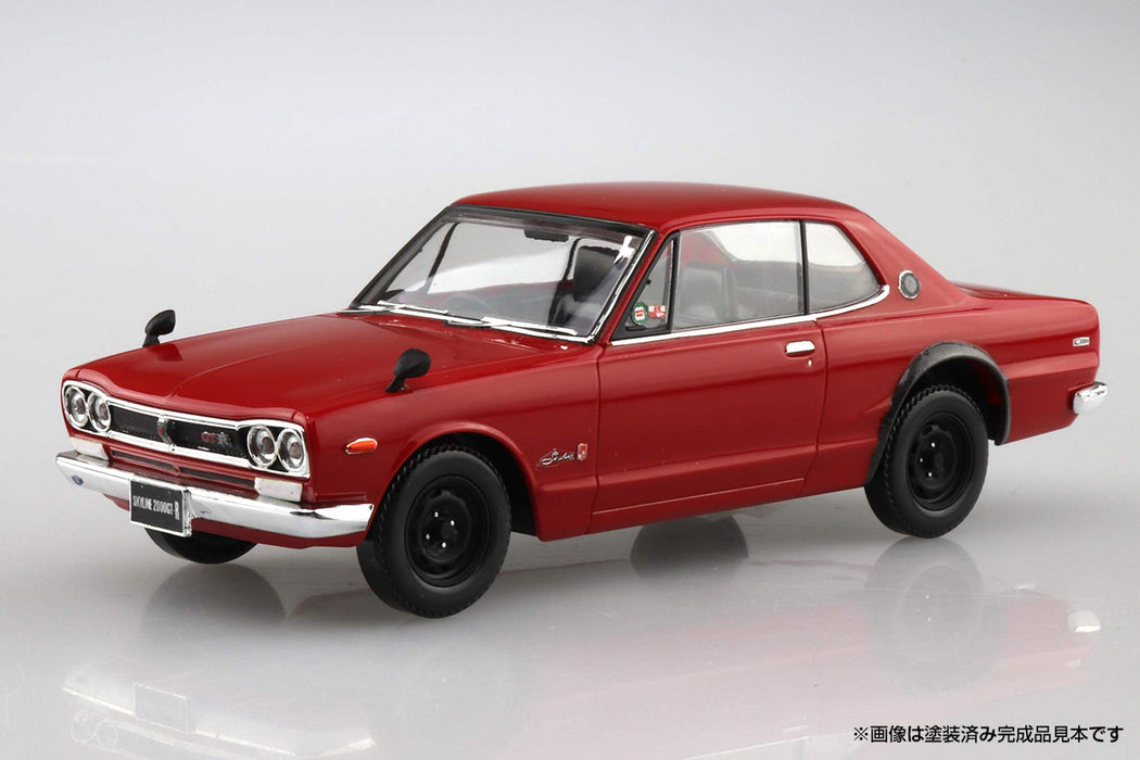 AOSHIMA 58848 Nissan Skyline 2000Gt-R Rouge Aug 1/32 Échelle pré-peint Snap-Fit Kit