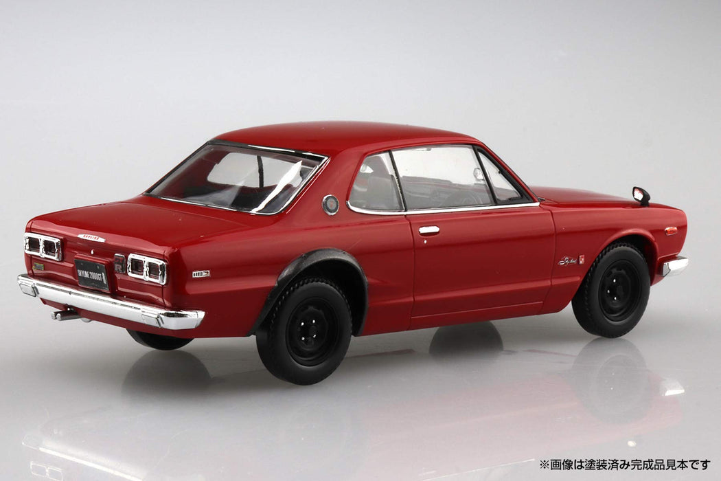 AOSHIMA 58848 Nissan Skyline 2000Gt-R Red Aug 1/32 Scale Pre-Painted Snap-Fit Kit