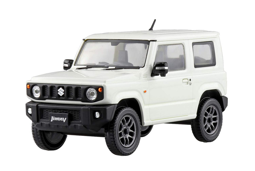 AOSHIMA 58176 08-E Suzuki Jimny Pure White Pearl Maßstab 1:32 vorlackiertes Snap-Fit-Kit
