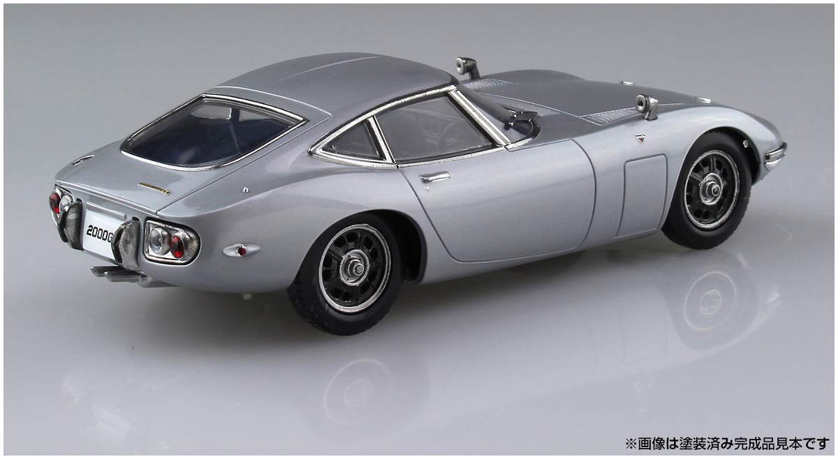AOSHIMA 56295 Toyota 2000Gt Thunder Silver Metallic 1/32 Scale Pre-Painted Snap-Fit Kit