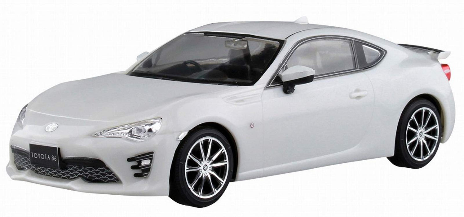 AOSHIMA 54185 Toyota 86 Crystal White Pearl 1/32 Pre-Painted Snap-Fit Kit